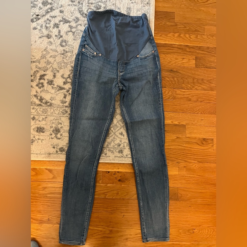 H&M Dark Blue Skinny Maternity Jeans